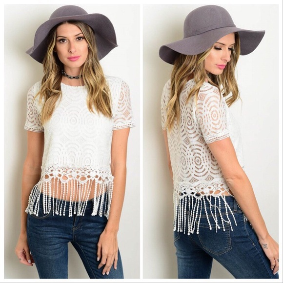 *TAKING DOWN* Antique Lace & Fringe Festival Top - Picture 8 of 8